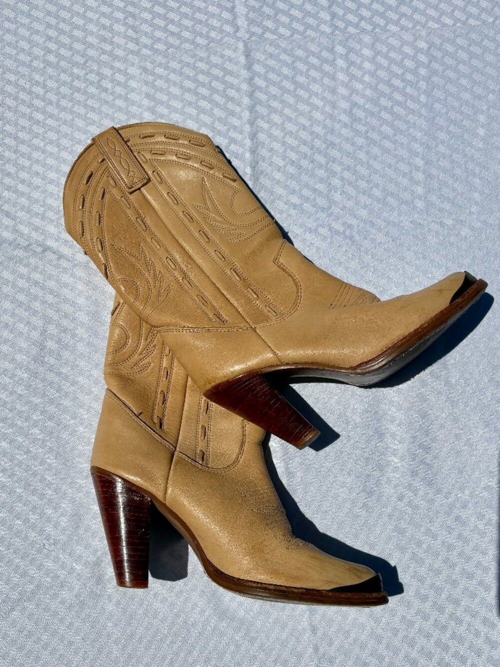 Vintage Zodiac Leather Western Boots